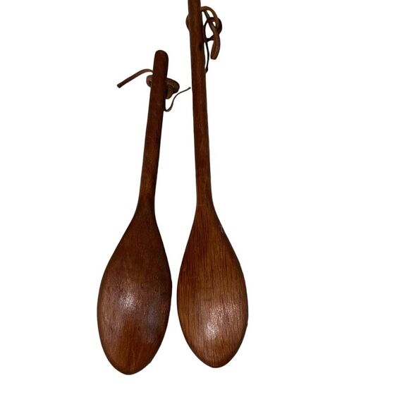 6 Vintage Wooden Decorative Spoons Kitschy Sports Children Hanging Unique - Picture 8 of 9